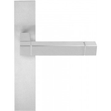 Deurkruk paar Jan des Bouvrie SQUARE JB100P236SFC ongeveerd op schild blind mat RVS