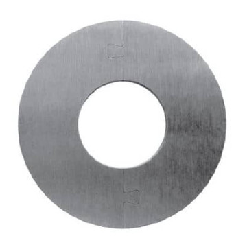 Schijf Ø 80 x 4 mm gat Ø 33,7 mm RVS-304 mat geslepen
