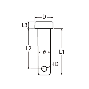 Borstbout voor wantspanners 12 x 45 mm RVS-316