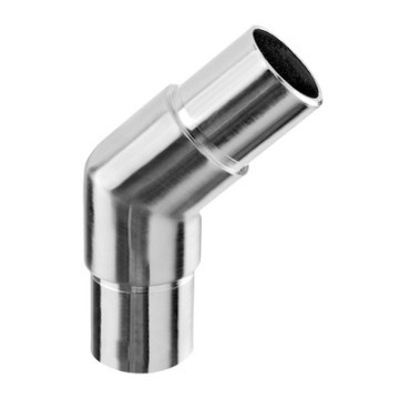Buisverbinder voor buis 48,3 x 2,0 mm vast RVS-304 mat geslepen model 0300