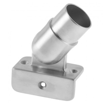 Muurflens voor buis 42,4 mm verstelbaar RVS-304 mat geslepen model 0506