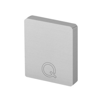 Vlakke eindkap voor u-profielbuis, model 6732, aluminium geanodiseerd
