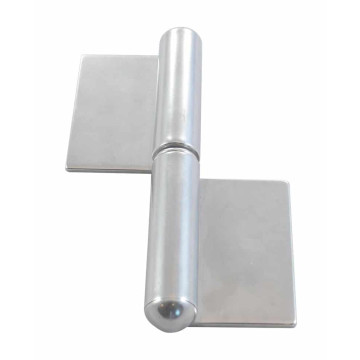 Laspaumelle 2-delig met lange flenzen rechts (DIN links) 75 mm RVS-304 (A2)