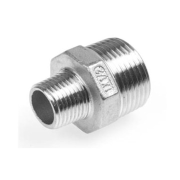 Verloopnippel BSP, 1/4 inch x 1/8 inch RVS-316 (A4)
