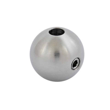 kogelstopper met binnendraad M4 15 mm RVS-316 mat geslepen