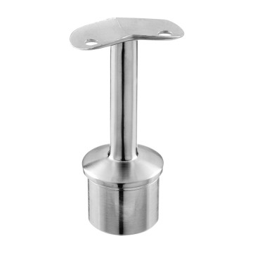 Railingsteun 135° 42,4 x 2,0 mm voor ligger 42,4 mm RVS-316 mat geslepen model 0710