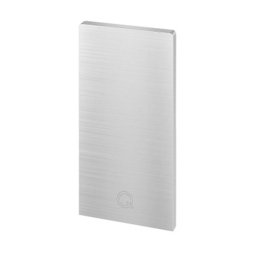 Eindkap Easy Glass Pro topmontage 124 x 63 mm model 8112 aluminium (onbewerkt) Eindkap Easy Glass Pro topmontage 124 x 63 mm model 8112 aluminium (onbewerkt)