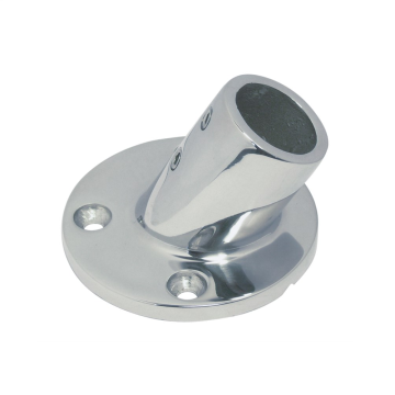 Railingflens rond 60 graden, 25mm RVS-316 (A4) Railingflens rond 60 graden, 25mm RVS-316 (A4)