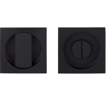 Set inbouwkommen SQUARE LSQ54S mat zwart gecoat RVS-304