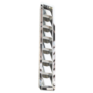 Ventilatierooster met vaste schoepen, 427x76mm RVS-316 (A4)