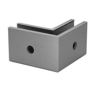 Hoekbevestiging Easy Glass Prime, zijmontage, model 8431, aluminium (onbewerkt)