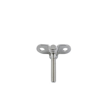 Wisselklem met links schroefdraad voor wandmontage M10x75mm RVS-316