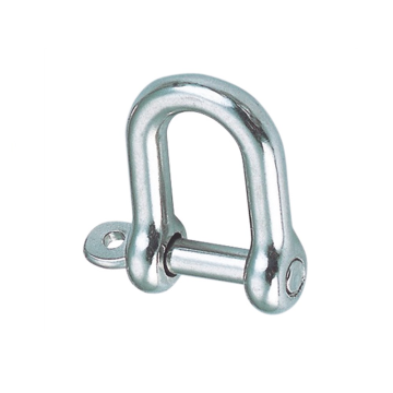 D-sluiting met onverliesbare pen 6 mm RVS-316