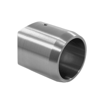 Buisaansluiting voor buis 42,4 mm vast RVS-304 mat geslepen