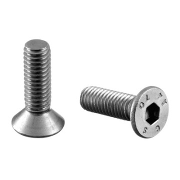 Verzonken schroef met binnenzeskant, M6 x 20 mm, QS-44, model 0670, staal verzinkt