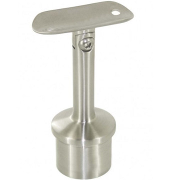 Railingsteun verstelbaar 42,4 x 2,0 mm ligger buis 48,3 mm RVS-316 mat geslepen model 0442