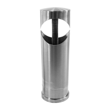 Wandanker verstelbaar voor buis 42,4 mm wandafstand 92 - 94 mm RVS-304 mat geslepen