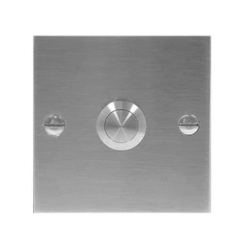 Beldrukker 80 x 80 mm, RVS-304