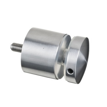 Glasadapter vlak 60 mm lengte 50 mm RVS-304 mat geslepen model 0745