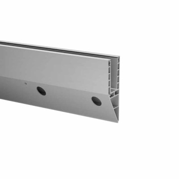Easy Glass Smart vloerprofiel, zijmontage, 5000 mm, model 8240, aluminium (onbewerkt)