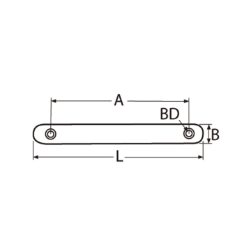 Stootlijst halfrond en massief, 13x150mm RVS-316 (A4)