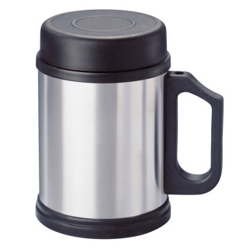 Dubbelwandige vacuüm mok, 0,35 liter, geborsteld RVS-304
