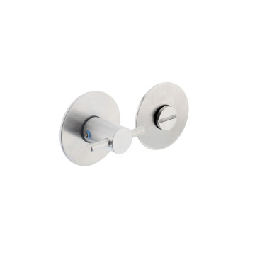 Intersteel Rozet met toilet-/badkamersluiting55x2 mm zelfklevend rvs geborsteld