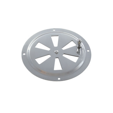 Luchtrooster rond afsluitbaar, 125mm RVS-316 (A4) Luchtrooster rond afsluitbaar, 125mm RVS-316 (A4)