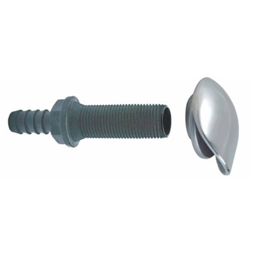 Wateruitlaat met kap en slangaansluiting RVS-316 / nylon Wateruitlaat met kap en slangaansluiting RVS-316 / nylon
