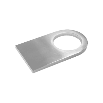 Wandankerplaat voor buis 42,4 mm, RVS-304