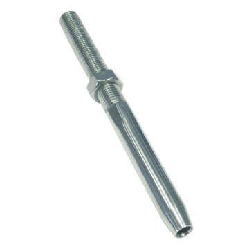 Draadterminal linkse draad M10 6 mm RVS-316
