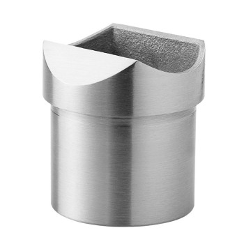 Buisadapter 48,3 x 2,0 mm ligger buis 48,3 mm RVS-304 mat geslepen model 0771