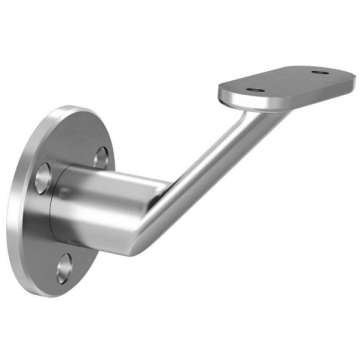 Leuninghouder verstelbaar voor wandbevestiging vlak RVS-304 model 0126 Leuninghouder verstelbaar voor wandbevestiging vlak RVS-304 model 0126
