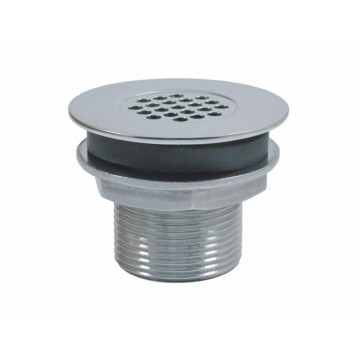 Dekafvoer met schroefdraad 1 1/2 inch RVS-316 (A4)