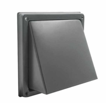 Kaprooster met overdrukklep Ø 100 mm RVS zwart gecoat Kaprooster met overdrukklep Ø 100 mm RVS zwart gecoat