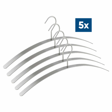 5x Kledinghanger plat, open oog, RVS-304 5x Kledinghanger plat, open oog, RVS-304