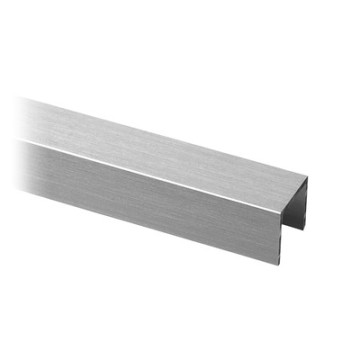 Glasrandbescherming voor glasdikte 21,52 mm aluminium (geanodiseerd)