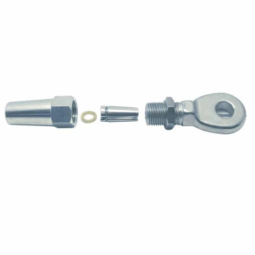 Draadterminal snelverbinder met oog 6 mm RVS-316