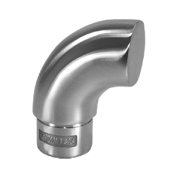 Afsluitbocht vlak kort buis 42,4 x 2,0 mm RVS-304