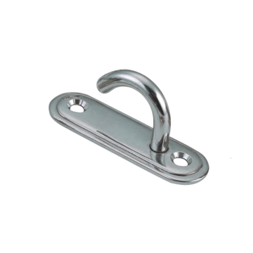 Haakplaat ovaal 65 mm RVS-316