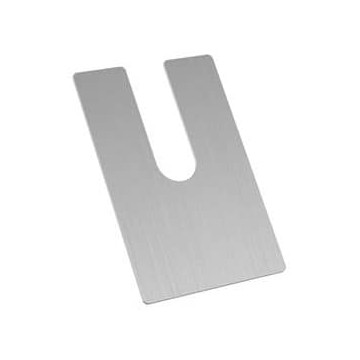 Opvulplaat Easy Glass Up dikte 2,0 mm model 6636 aluminium (onbewerkt)