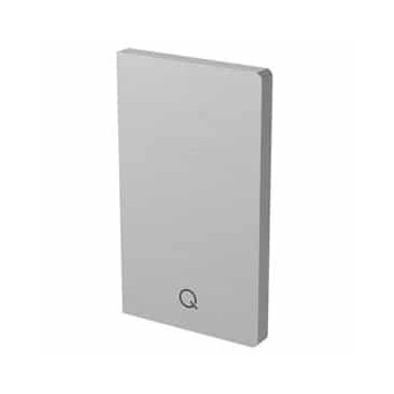 Eindkap Easy Glass Up zijmontage model 6622 aluminium (geanodiseerd) rechts