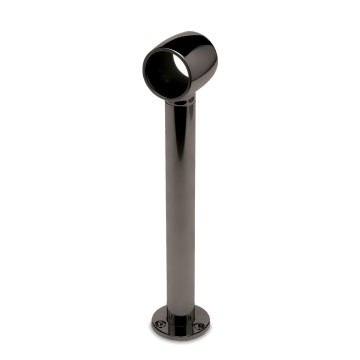 Voetsteun Meg voor buis Ø 25,4 mm zamak zwart