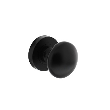 Intersteel Knop op rozet 52 x 10 mm zwart