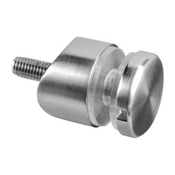 Glasadapter Ø 30 mm voor buis 48,3 mm lengte M8 RVS-316 mat geslepen model 0746