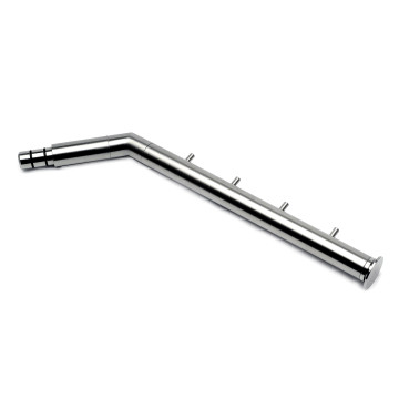 Console, schuin, voor kledinghangers Majken Ø 25,4 mm 350 mm RVS-304 mat geslepen