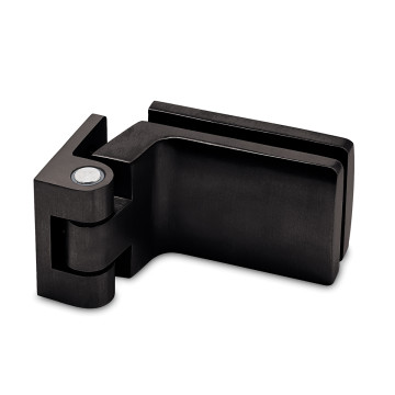 Glasdeurscharnier Victorine glas/wand RVS-304 zwart