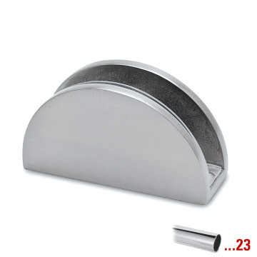 Glasplaatdrager Kora voor glasdikte 6-8 mm zamak chroom look