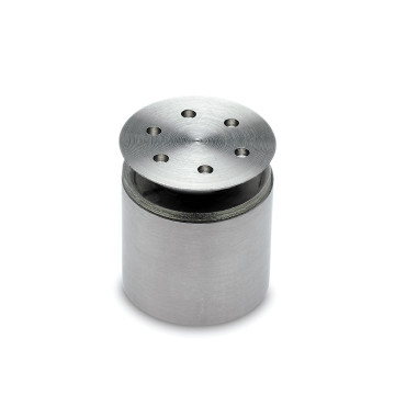 Paneeldrager met verzonken kap Dewine voor glasdikte 8-12 mm RVS-304 mat geslepen