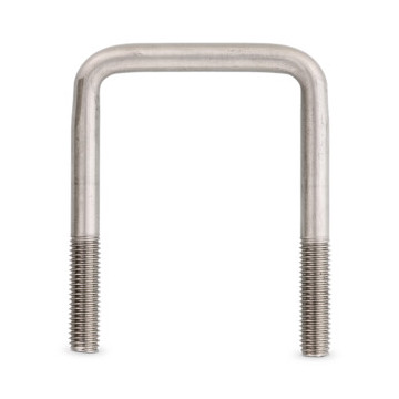 Vierkante buisbeugel A 102 tube Ø 100/100 M12 Art. 3575 RVS A4 (10 stuks)